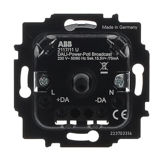 DALI Dimmer potentiometer insats med power supply ABB Oy, Wiring