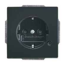 Vägguttag, Impressivo, 1-vägs, LED-indikering, antracit