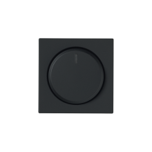 Centrumplatta, dimmer, vrid, svart matt