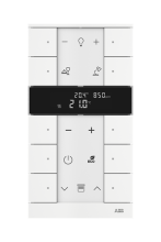 Luftkvalitetsgivare (Temp, CO2, Luftfuktighet, VOC) ABB Tenton med 10 knappar