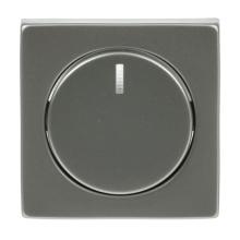 Centrumplatta, dimmer, vrid, Pure Ädelstål