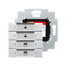 KNAPP 4-P MED BUSSKOPLARE SILV