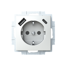 Väggutag 1-vägs USB A+C