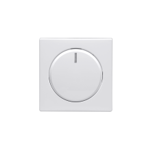 Centrumplatta Dimmer Transparent lins, IP21 Med glimlampa, Vit Impressivo