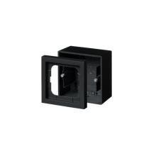 Förhöjningsram, Impressivo, 1-fack, 80mm, dj54mm, svart matt