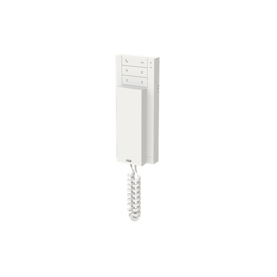 Inomhusenhet för ljudkommunikation, vit, ytmonterad, IP-baserad. ABB Welcome IP