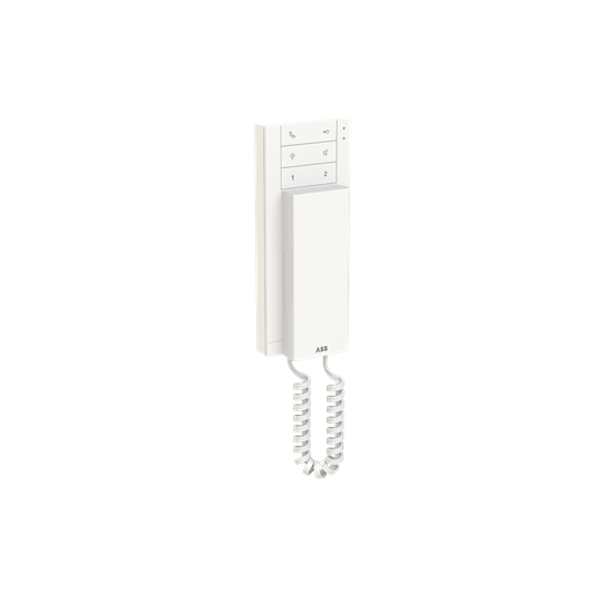 Inomhusenhet för ljudkommunikation, vit, ytmonterad, IP-baserad. ABB Welcome IP