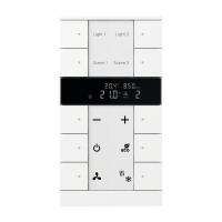 KNX tryckknappsensor med RTC, CO2 samt luftfuktighetsgivare