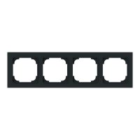 Ram 4-facks mattsvart