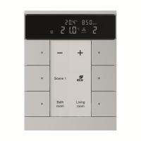 KNX tryckknappsensor med RTC, CO2 samt luftfuktighetsgivare