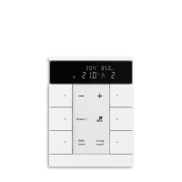 KNX tryckknappsensor med RTC, CO2 samt luftfuktighetsgivare