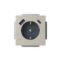 VU 1-VÄGS M USB-A+C IMP STÅL