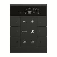 KNX tryckknappsensor med RTC, CO2 samt luftfuktighetsgivare