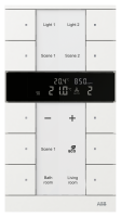 KNX tryckknappsensor med RTC, CO2 samt luftfuktighetsgivare