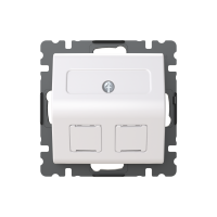 Centrumplatta SAGA 2xRJ45