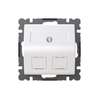 Centrumplatta SAGA 2xRJ45