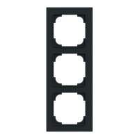 Ram 3-facks mattsvart