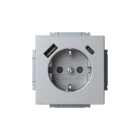 VU 1-VÄGS M USB-A+C ALU