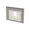 Ytmonteringsbox för 10-tums touchpanel, vit