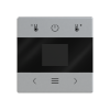 Centrumplatta Rumstermostat Touch Aluminium Impressivo